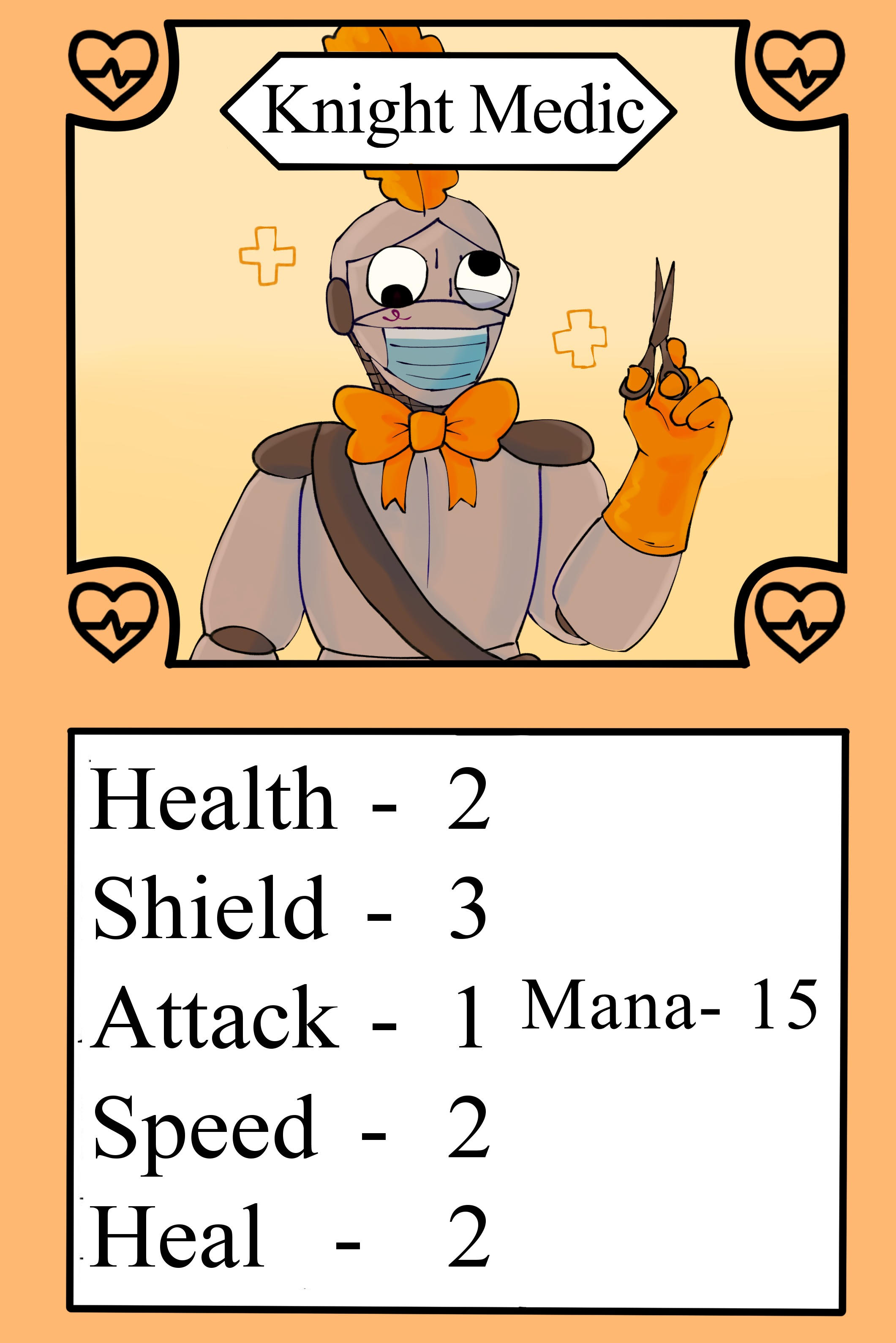 The knight medic card from Mystic Mana Mania
